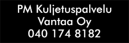 PM Kuljetuspalvelu Vantaa Oy logo